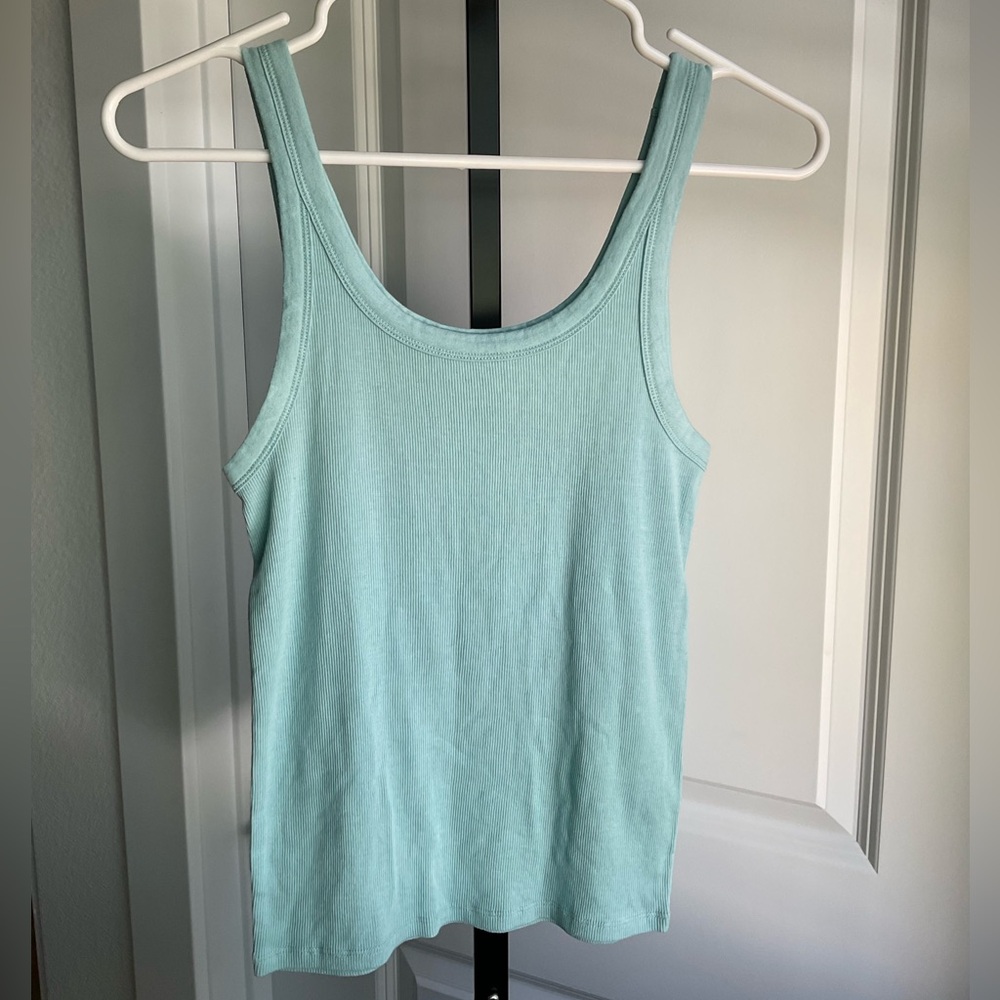 NWOT American Eagle Ribbed Tank Top In Blue